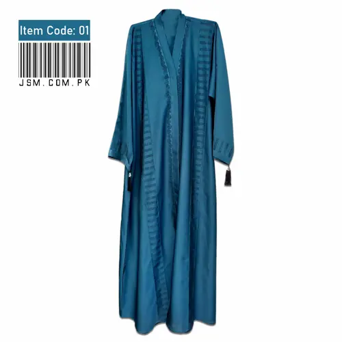 Pearls Adorned Classic Abaya Nida Fabric 