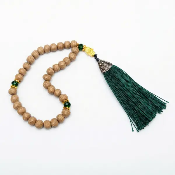 Premium Khak-e-Shifa Tasbih – 34 Beads Karbala Fancy Edition ⭐