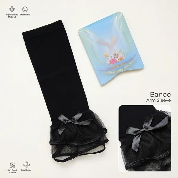 Premium Irani Fancy Sleeve Black 