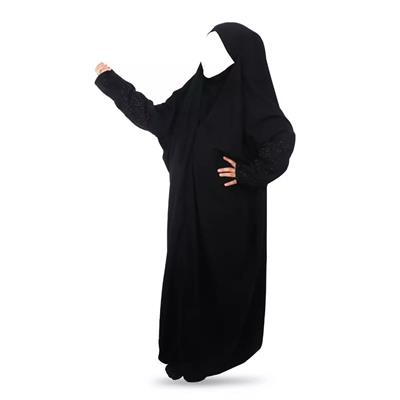 Kids Irani Abaya Jet Black