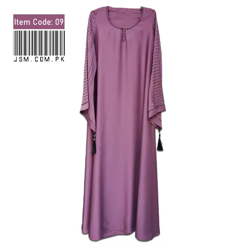 Pearls Adorned Classic Abaya Nida Fabric 