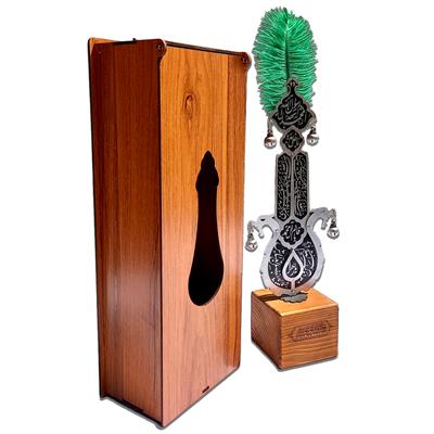 Irani Alam Pak – Imported Steel Flag with Wooden Box