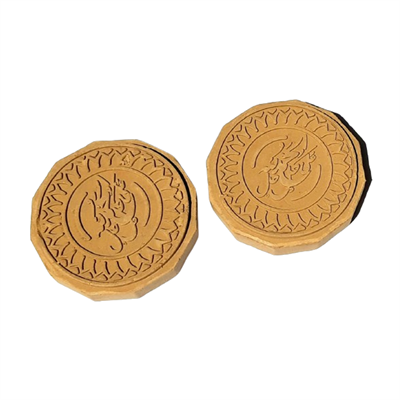 Stamped 3" Round Edges (Sajda Gah)