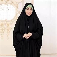 Arabic Malai Jet Black Iraqi Abaya