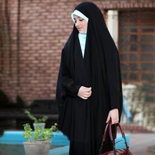 Nida Fabric Jet Black Iraqi Abaya