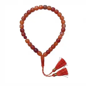 Yamni Aqeeq Tasbih – 20mm Natural Stone Beads (21 Beads)