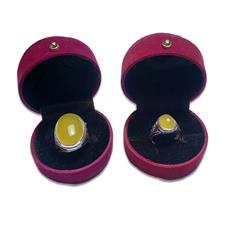 Real Zard Aqeeq Stone Ring 