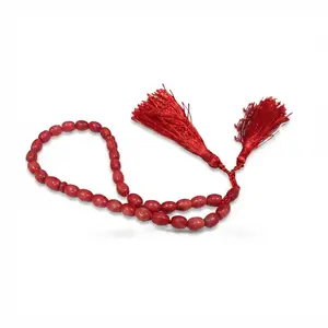 Natural Marjan Stone Tasbih – 34 Beads