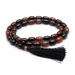 Premium Yamani Aqeeq Beads 12mm