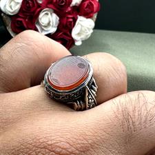 Original red agate ring
