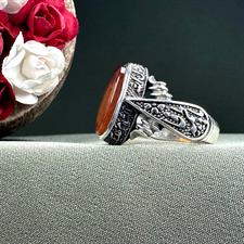 Original red agate ring