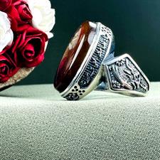 Original red agate ring