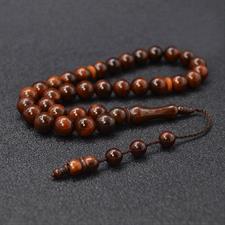 34 Beads 10mm Kuka Wood Rosary Prayer Beads Tasbeeh