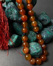 Real Yamni Aqeeq stone (34 beads Tasbih) 