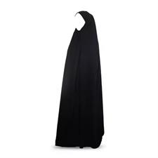 Nida Fabric Irani Round Chadar  (Jet Black)