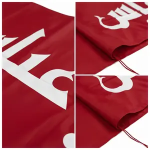 Karbalai Alam  Red (1x1.5 Meter)  Premium Azadari Standard