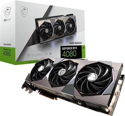 MSI GeForce RTX 4080 16GB SUPRIM X Gaming