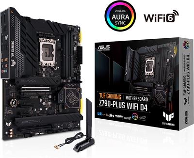 ASUS TUF Gaming Z790-Plus WiFi D4 LGA 1700(Intel 14th,12th&13th Gen) ATX Gaming Motherboard(PCIe 5.0, DDR4,4xM.2 Slots,16+1 DrMOS, WiFi 6,2.5Gb LAN, Front USB 3.2 Gen 2 Type-C, Thunderbolt 4/USB4)