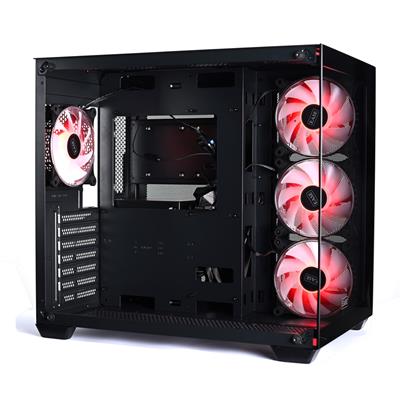 EASE EC124B Tempered Glass Gaming Case-Black