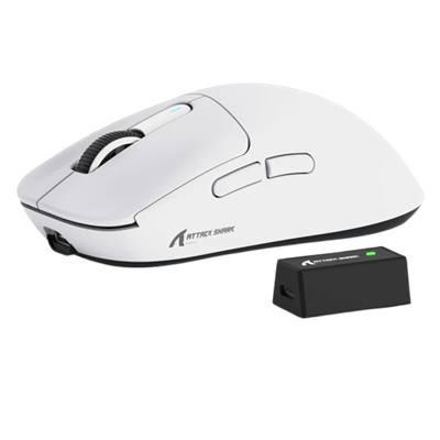 ATTACK SHARK X3PRO Three Modes 8K Gaming Mouse - Black/White