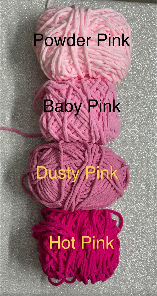 Shades of Pink - Chunky Blanket Plush Yarn