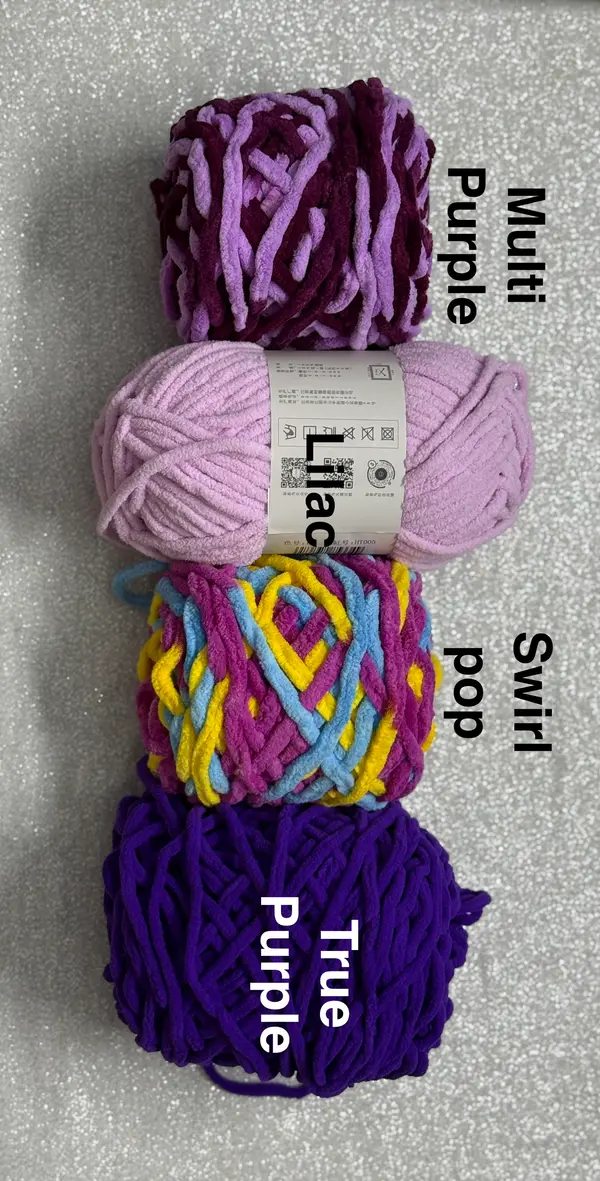 Shades of Purple - Chunky Blanket Plush Yarn