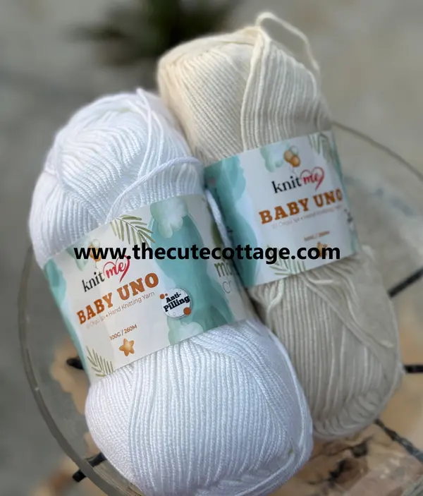 Knitme Baby Uno Milky White 8600