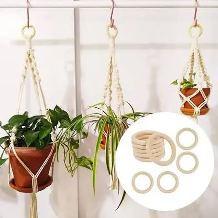 Wooden Rings for Macrame
