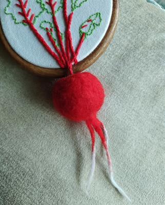 3D Beetroot - Embroidery