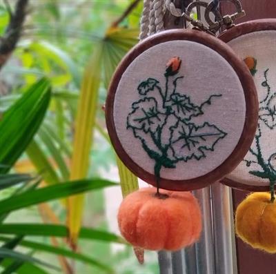 3D Pumpkin - Embroidery