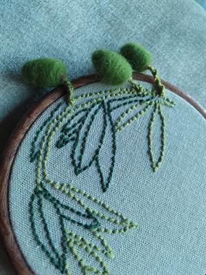 3D Olives - Embroidery