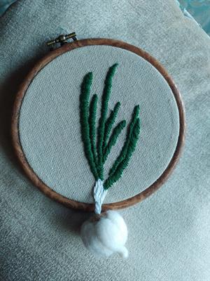 3D Garlic - Embroidery