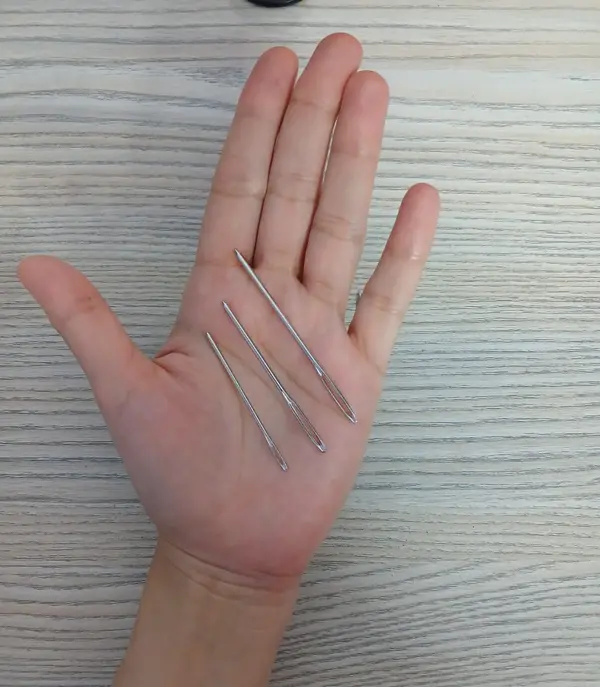 9 Pcs Large Eye Blended Needles Set