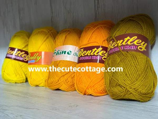 Shades of Yellow (Local 4 ply Acrylic Yarn)