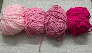 Shades of Pink - Chunky Velvet Plush Yarn 6 mm