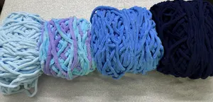 Shades of Blue - Chunky Blanket Plush Yarn