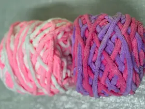 Shades of Pink - Chunky Velvet Plush Yarn 6 mm