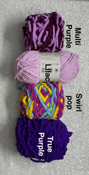 Shades of Purple - Chunky Blanket Plush Yarn
