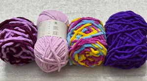 Shades of Purple - Chunky Blanket Plush Yarn