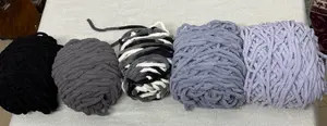 Shades of Black - Chunky Blanket Plush Yarn