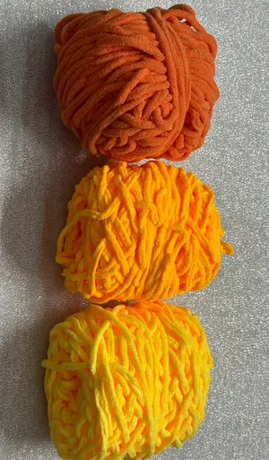 Shades of Yellow- Chunky Velvet Plush Yarn
