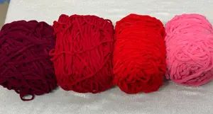 Shades of Red - Chunky Velvet Plush Yarn