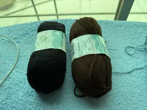 Knitme Baby Uno Soft Black and Brown (Imported Turkish Yarn)
