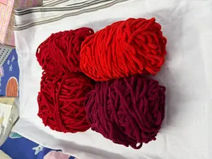 Reds - Chunky plush velvet 6 mm
