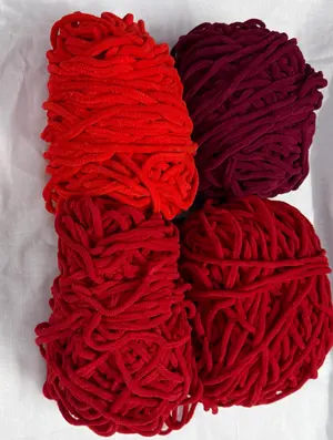 Reds - Chunky plush velvet 6 mm