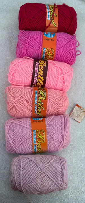 Shades of Pink (Local 4 ply Acrylic Yarn)