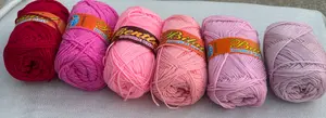 Shades of Pink (Local 4 ply Acrylic Yarn)