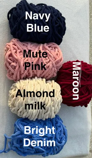 All Shades - Chunky Plush Yarn 8 mm