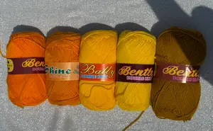 Shades of Yellow (Local 4 ply Acrylic Yarn)