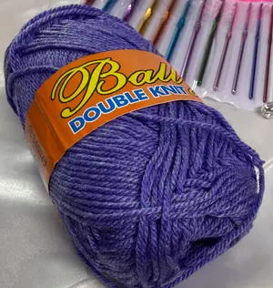 Lavender vs Thistle (Local 4 ply Acrylic Yarn)